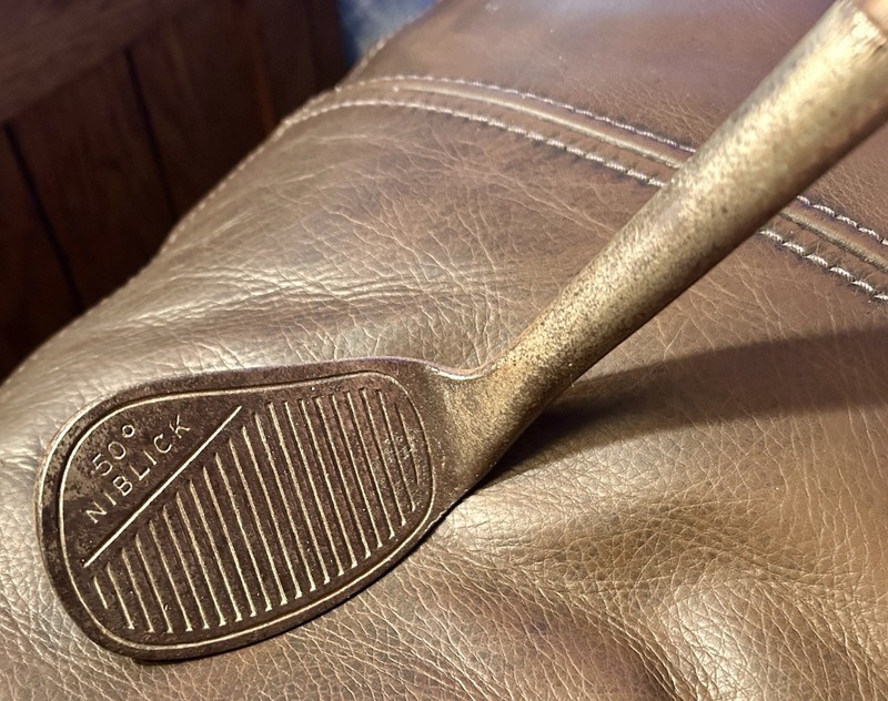 RARE Vertical Lines Kroydon 50 Degree Niblick ! Patent applied For !