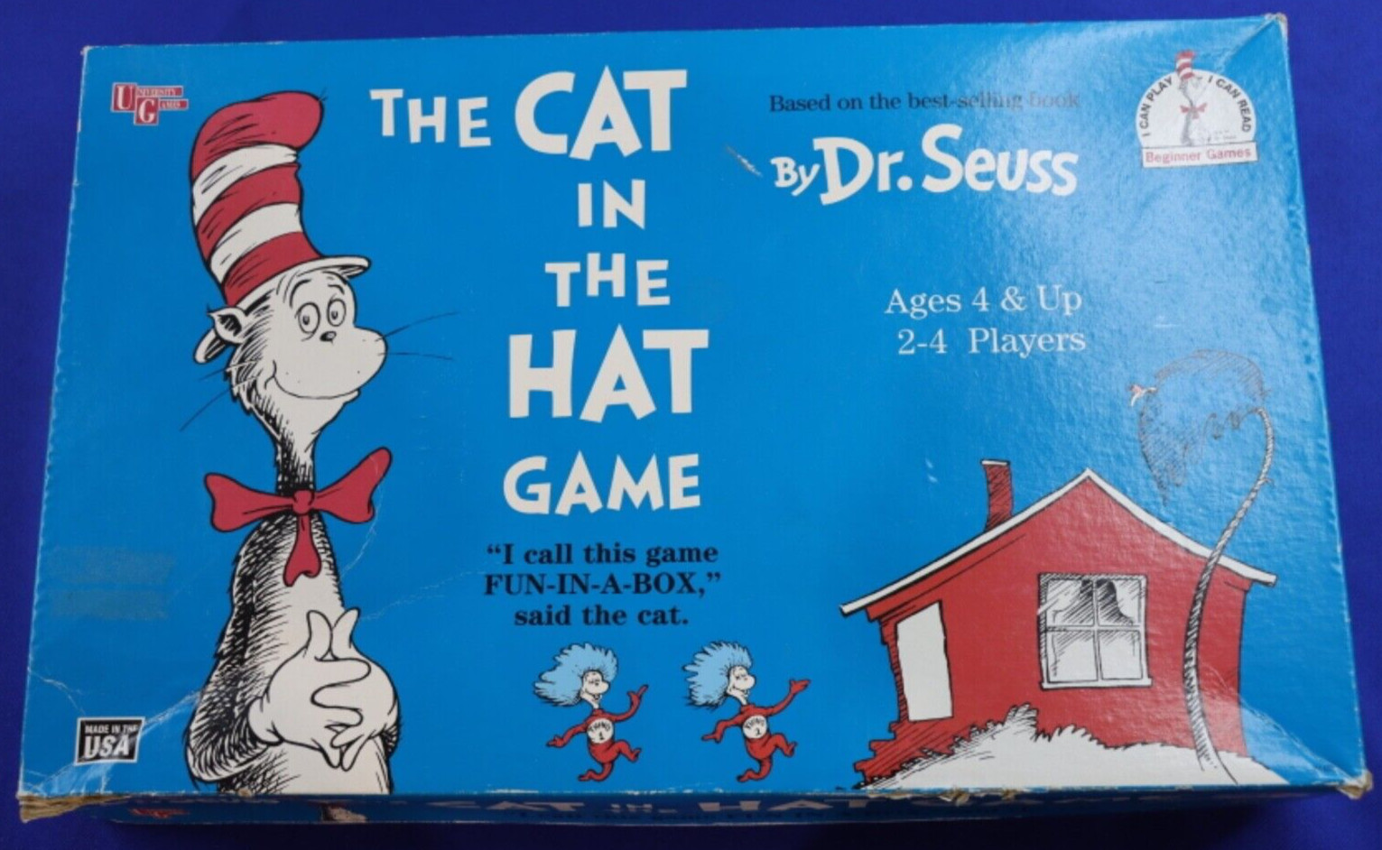 S Dr.seuss The Cat In The Hat Board Game Vintage Incomplete