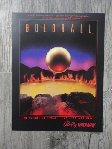 Volantino flipper Bally Gold Bally / brochure originale - Foto 1 di 2