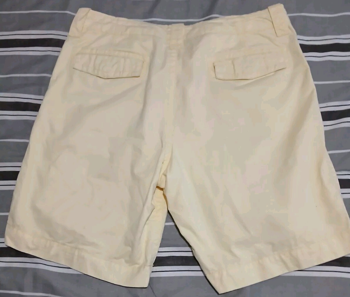 Boden Shorts Mens W38 Yellow Chino Classic Fit 100% Cotton UK