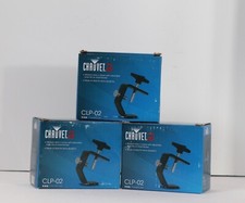 Chauvet DJ CLP-02 Medium Duty Lighting Mouting C-Clamp Set of 3 NEW extra