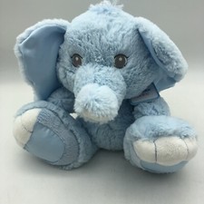 Aurora Baby Blue Elephant Lovey First Plush Toy Soft 10" NWT Taddles 20798