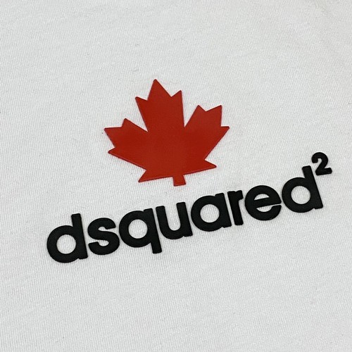 DSquared2 Maple Leaf Tee Youth Size 8Y Basic White Graphic T Shirt - Picture 3 of 7