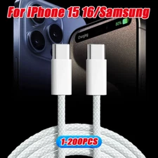 IPhone 17 16 Pro Max USB-C to USB-C Cable Fast Charger lot Type C Charging Cord
