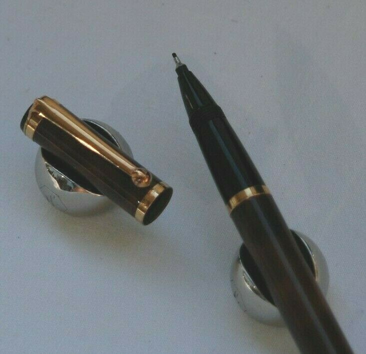 Stylo Roller Waterman 'Goutte' (Watermina) Plaqué Argent - Occasion, Rare, Avec Recharge