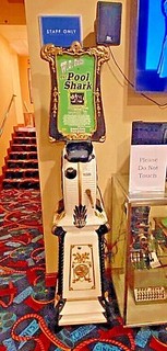 Mutoscope Clambshell Arcade Machine Circa 1898-W.C Fields The. "Pool Sharks" 