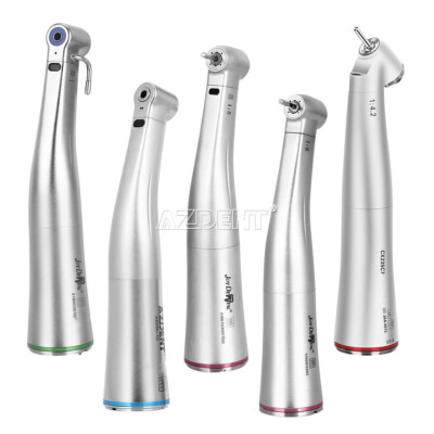 Fiber Optic Dental LED Contra Angle Fiber 1:1/1:4.2/1:5/20:1 Low Speed Handpiece