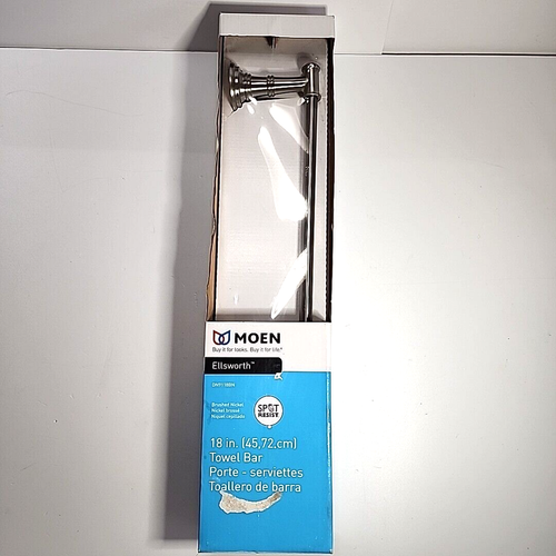MOEN Ellsworth 18-Inch Towel Bar DN9118BN - Brushed Nickel, Factory Sealed NEW - Picture 6 of 6