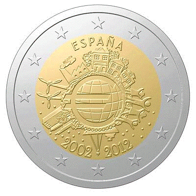 2 Euro Commemorativi del 2012 Anniversario EURO - FDC da Rotolino - A SCELTA - Afbeelding 24 van 24
