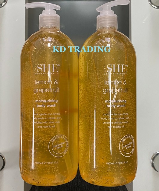 OM She Aromatherapy Lemon & Grapefruit Moisturizing Body Wash 1000 Ml