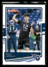 2020 Donruss #298 Cole McDonald Rookie Tennessee Titans