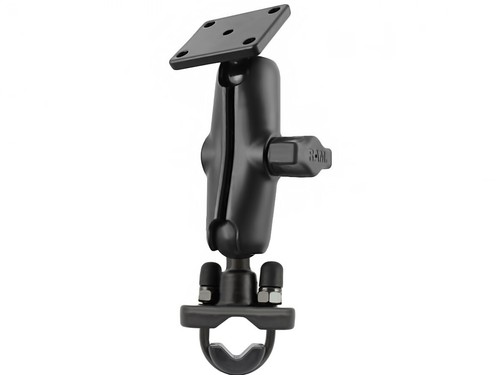 RAM Handlebar Rail Mount with Square AMPS Plate, Fits TomTom Rider Zumo and More - Afbeelding 1 van 1