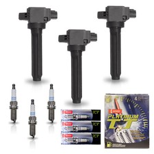 3 Ignition Coil & 3 Denso Platinum Spark Plug for 2014-15 Mitsubishi Mirage 1.2L