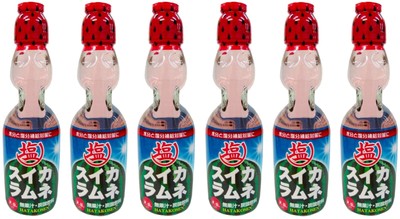 Japanese Ramune HATA Soda Watermelon Fizzy Pop Fruits Drink Candy Sweet 200ml