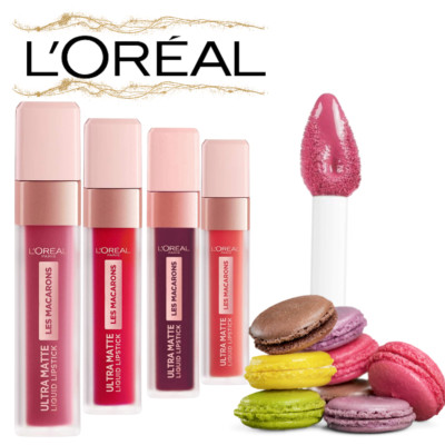 L'Oreal Les Macarons Lippenstift - Ultra Matte Liquid Lipstick - Wählen Sie Ihren Farbton