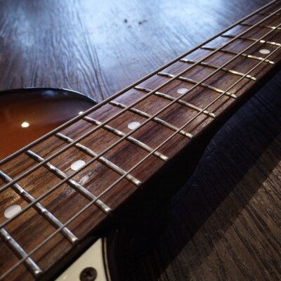 Used 90s Burny LSB-65 Les Paul Bass Sunburst 1PU Bolt-on