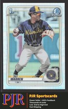 2020 Bowman Draft #BD-97 Zavier Warren  Chrome Refractor Milwaukee Brewers
