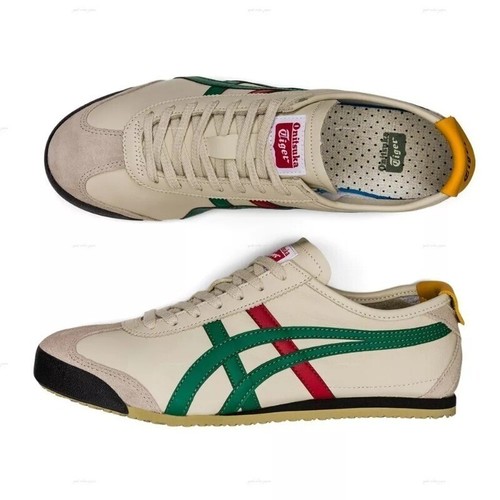 NIB Onitsuka Tiger MEXICO 66 1183C102 Beige/Grass Green Unisex Sneakers Shoe - Picture 42 of 71