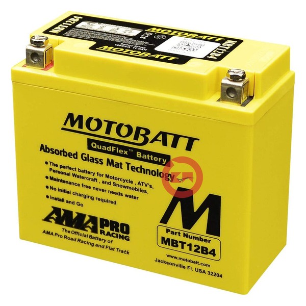 Batterie YT12B-B4 Motobatt MBT12B4 Versiegelt Ducati 748 S 748 2001-2002-image
