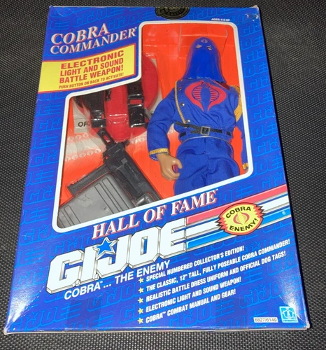 GI JOE HALL OF FAME HOODED COBRA COMMANDER MIB SEALED 1991 HASBRO