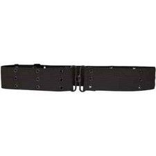 58" Pistol Belt-Metal Buckle - Black
