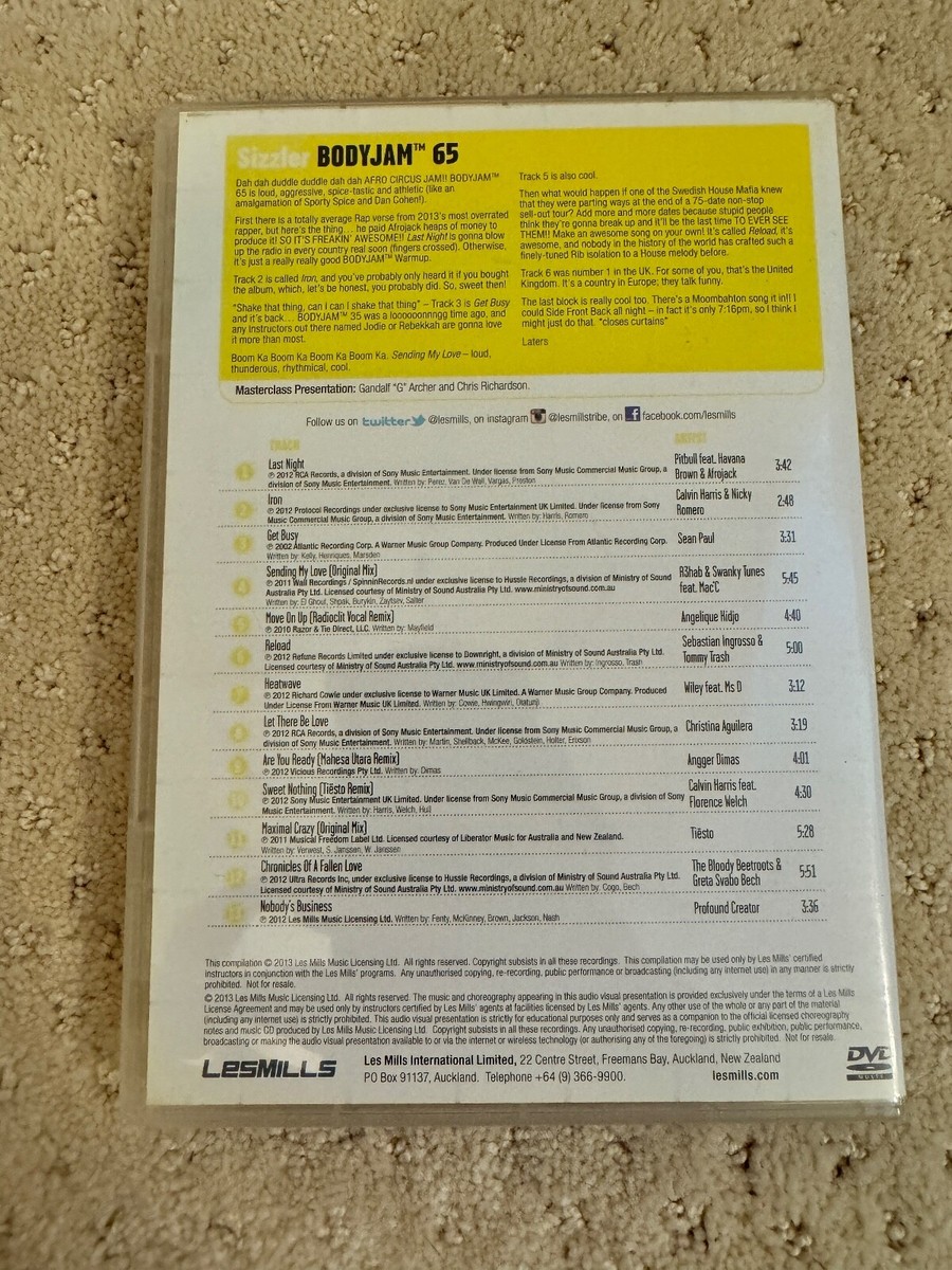 LES MILLS BODYBALANCE 59 DVD&CD コリオシート Les Mills BODYJAM Release DVD, CD, & Notes 👉 You Pick | eBay