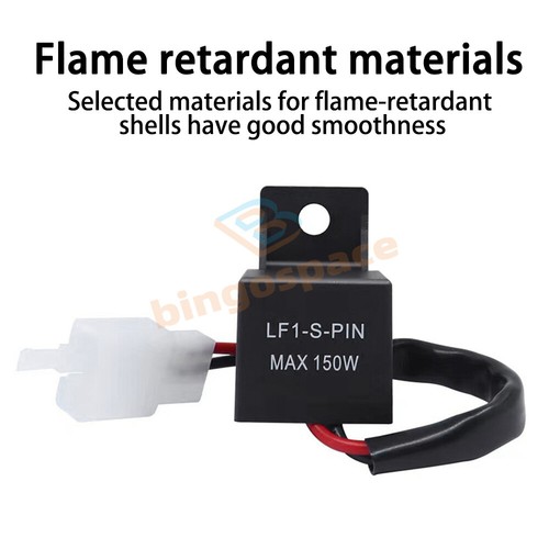 12V 2-Pin Electronic LED Flasher Relay For Turn Signal Light Fast Hyper ...