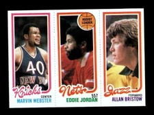 1980-81 TOPPS BASKETBALL MARVIN WEBSTER, EDDIE JORDAN, ALLAN BRISTOW