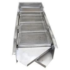 TECHTONGDA Full Stainless Steel Linear Vibrating Screen with10mm&5mm Screen 110V