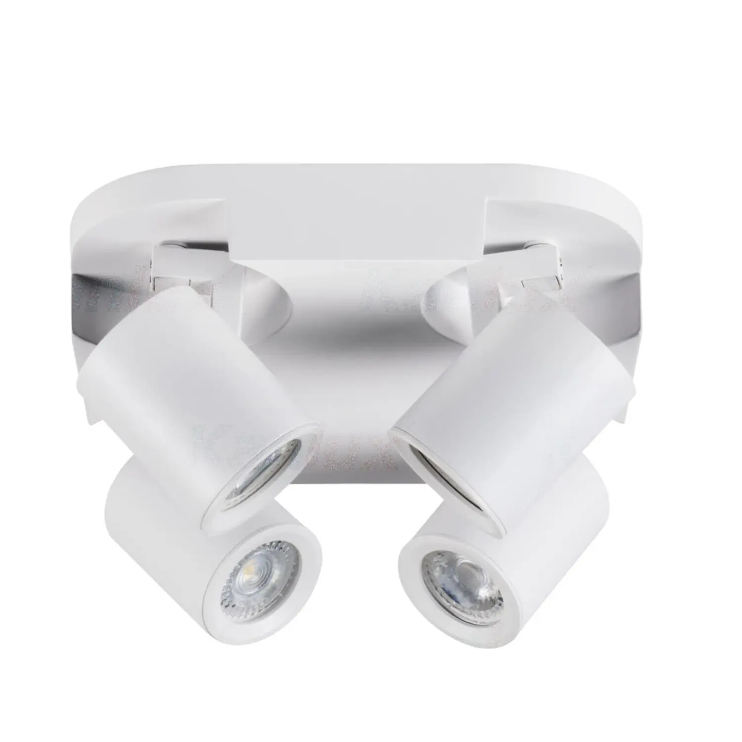Lampada BRILLIANT Scan Spot LED a parete bianco/legno chiaro | 1x LED-PAR51, GU10, 3W lampada a riflettore LED inclusa, (250lm, 3000K) | Scala da A ++ a E | Testa orientabile