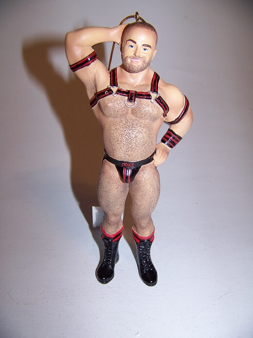 Poke The Bear Series Leather Bear Ornament Figurine