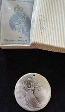 Vintage Wendell August Forge Ornament 1990 Angel With Harp