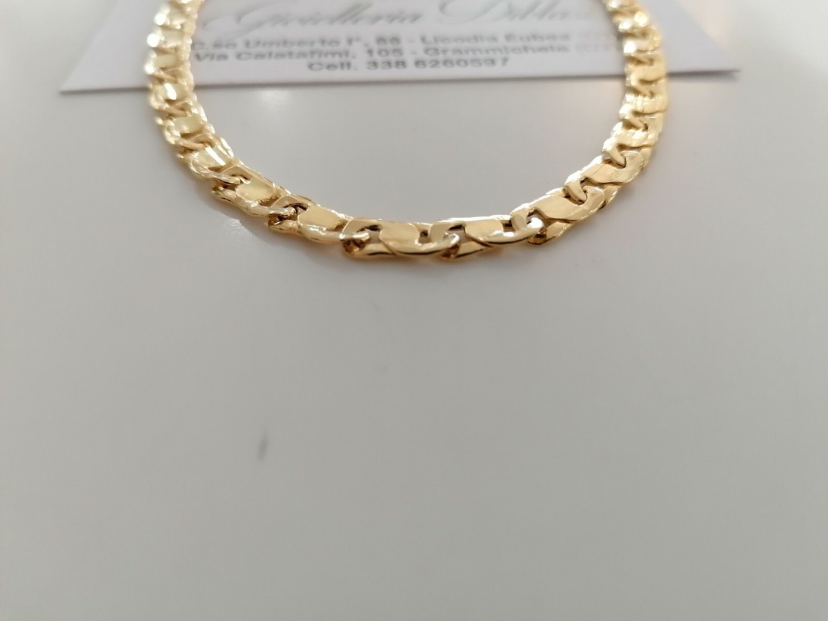 Collier Ras Du Cou En Or Jaune 18 Carats (750) Massif - Chaîne Maille, 50 Cm, Unisexe