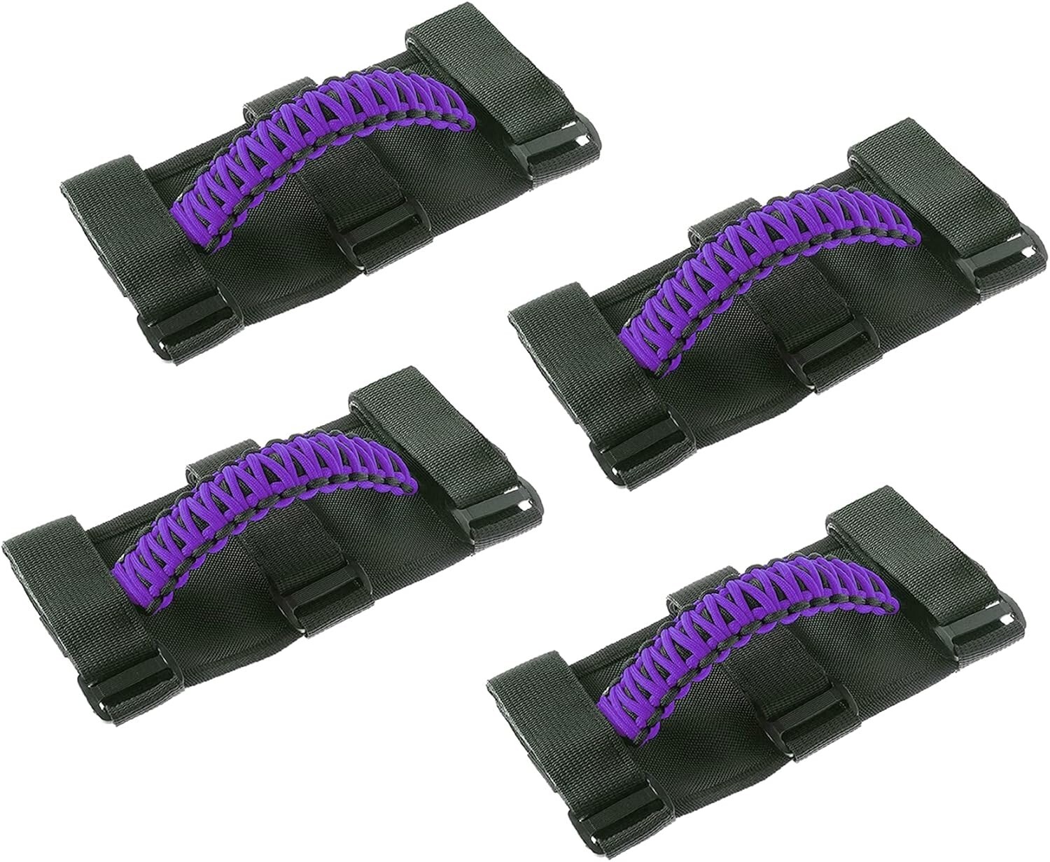 4 x Roll Bar Grab Handles Grip Handle for Jeep Wrangler Gladiator Purple Offroad