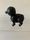 VINTAGE FISHER PRICE LITTLE PEOPLE BLACK PIG - HEX NUT - BLACK EARS
