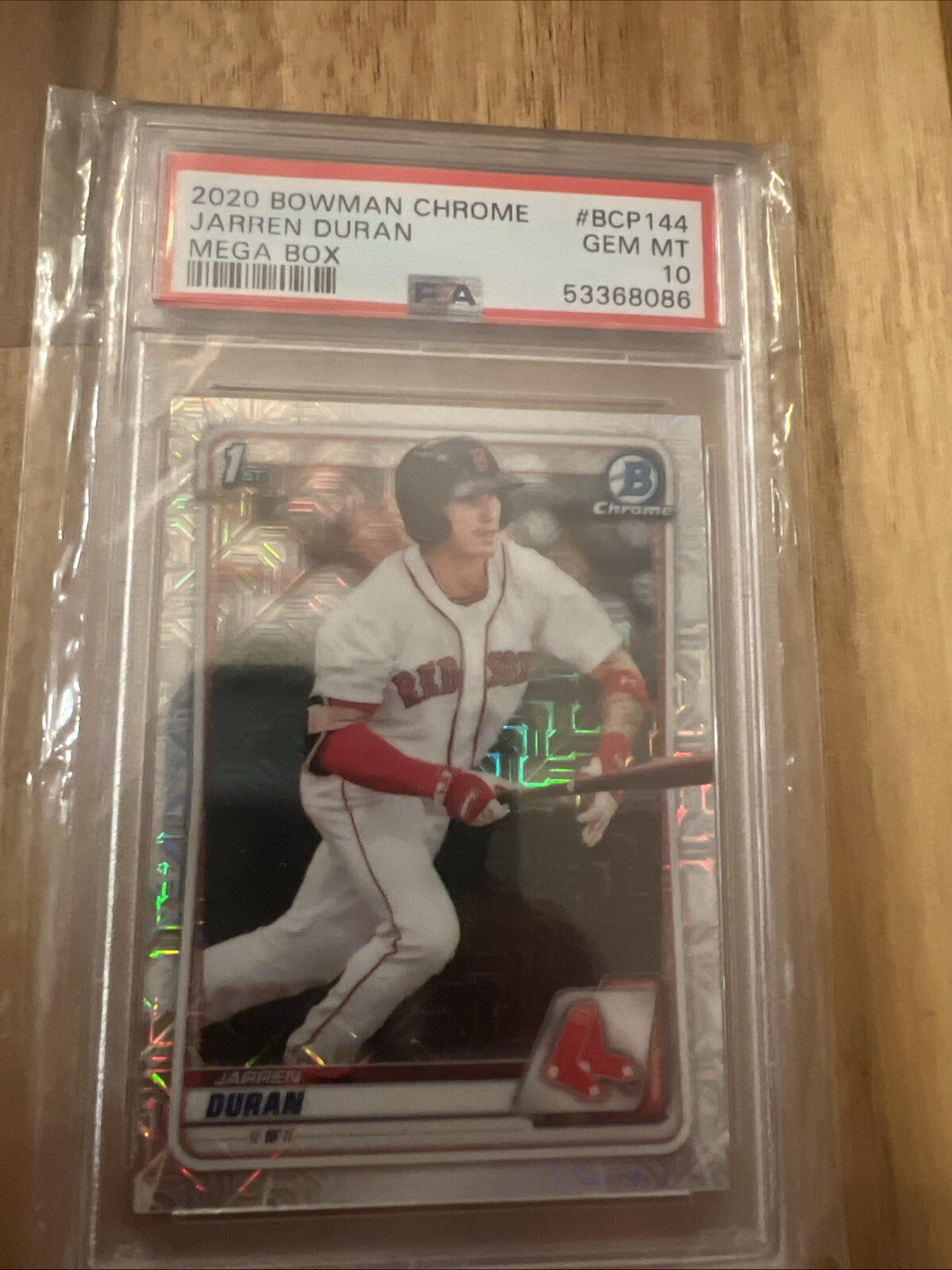 2020 Bowman - Chrome Prospects Atomic Refractor #BCP-144 Jarren Duran (RC)