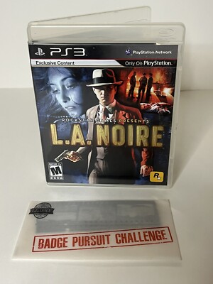 LA Noire: Sony PlayStation 3 PS3 COMPLETE w/ Manual CIB- Badge Pursuit Challenge