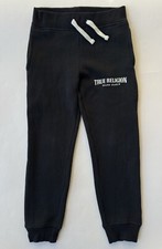 True Religion Kids Jogger Pants Logo Black Size 5 M