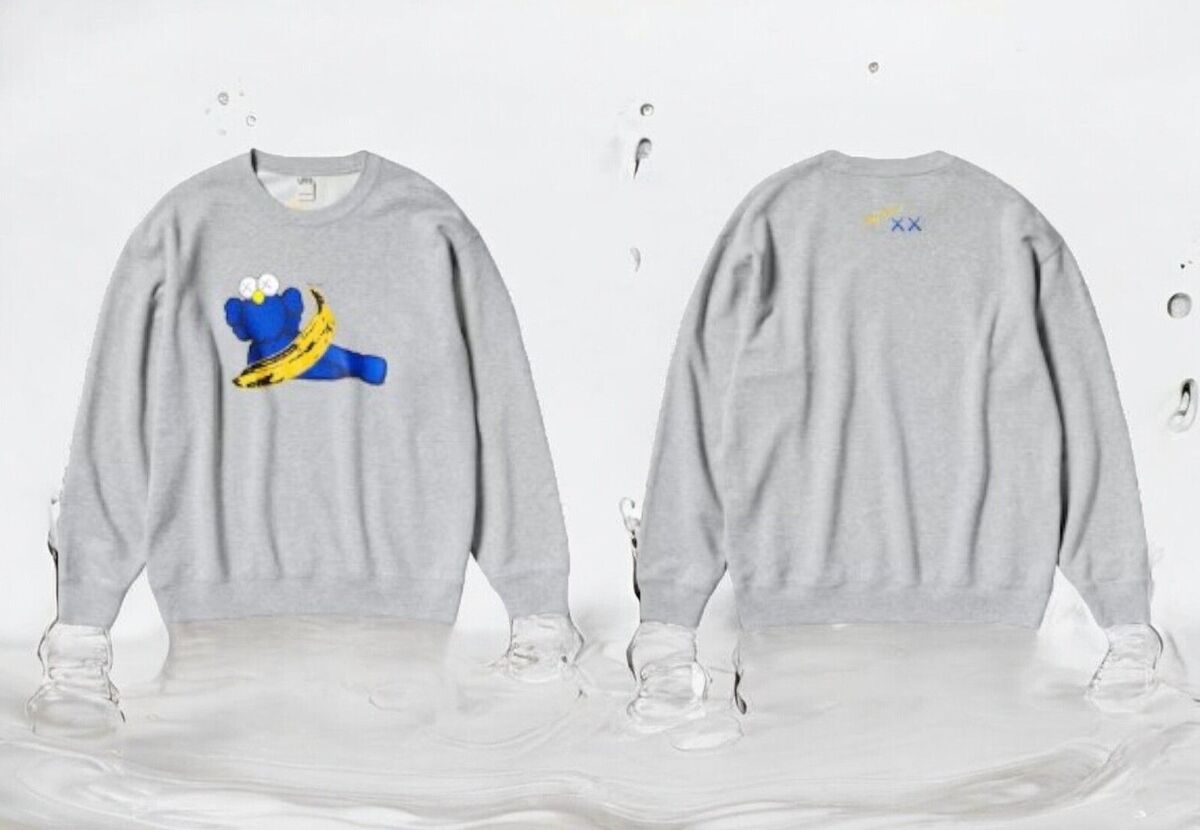 Uniqlo KAWS + WARHOL COLLECTION Sweatshirts Sweatpants Black Uniqlo KAWS + WARHOL COLLECTION Sweatshirts Sweatpants Black