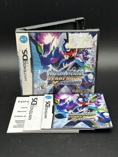 Mega Man Starforce Pegasus Nintendo DS 2DS 3DS Case Manual Insert NO GAME - Bild 1 von 6