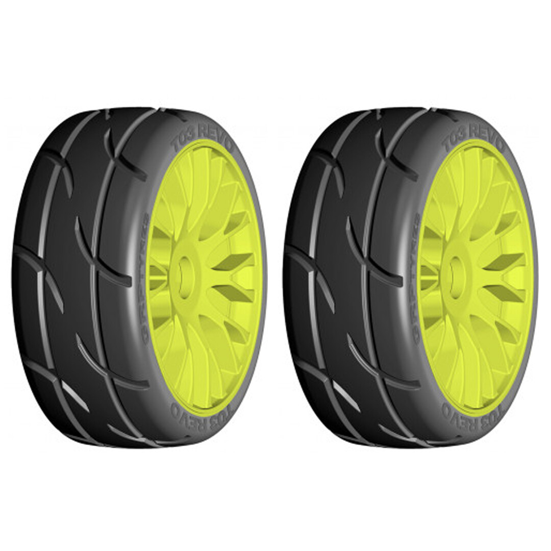 NEW GRP 1:8 GT T03 REVO XM4 Soft Medium Tires with 20 Spoked