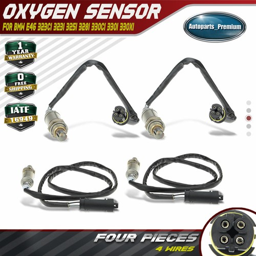 4x Upstream & Downstream O2 Oxygen Sensor for BMW 323Ci 330i 528i X3 ...