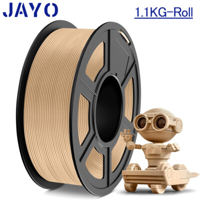 JAYO 1,1KG Holz PLA 3D Drucker Filament 1,75mm 15% Holzfasern Ahornholz Wood