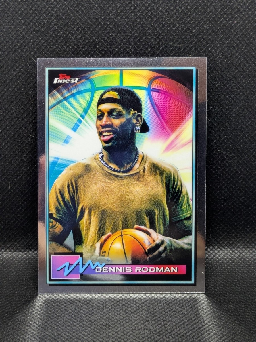 2021 Topps Finest Dennis Rodman #10 HOF | eBay