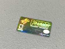 F-Zero Maximum Velocity Holographic Nintendo Gameboy Advance Replacement Label