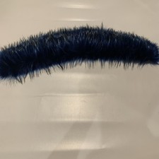 Blue Faux Fur Collar to See On Sweater or Jacket