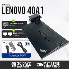 Lenovo ThinkPad Pro Docking Station USB 3.0 Port Replicator 04W3948 w/ 90W PSU
