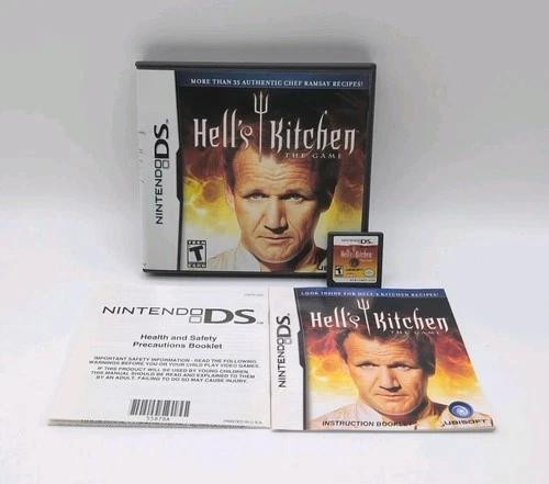 Hell's Kitchen: The Game (Nintendo DS, 2008) Complete Ubisoft w/ Manual
