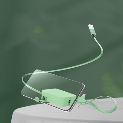 4 In 1 Retractable USB Cable Creative Macaron Type C Micro Cable For I Phone Wit