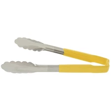 Vollrath 4780950 Kool-Touch Yellow Handled 9.5" Utility Tong